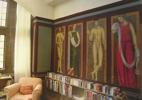 Mural in King's College by Vanessa Bell and Duncan Grant